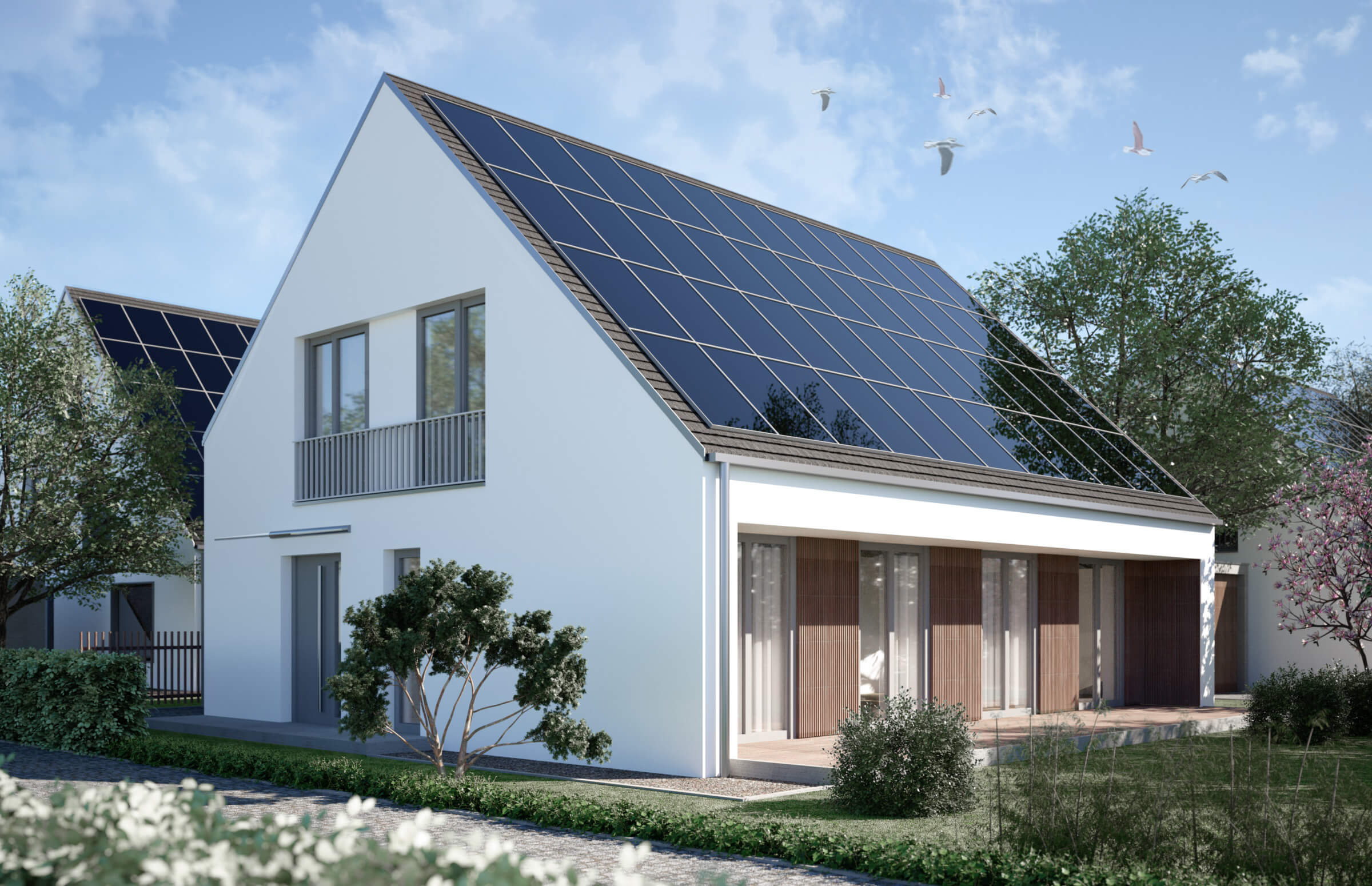 Einfamilienhaus mit Photovoltaik